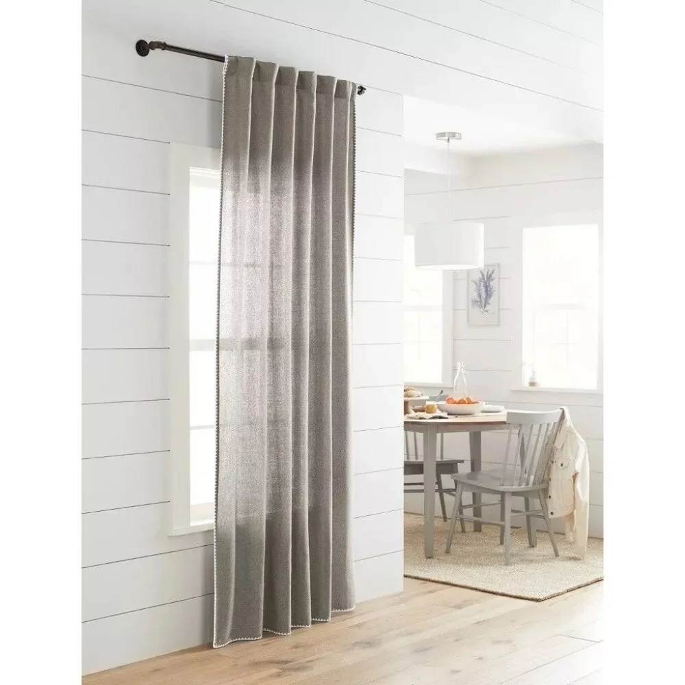 Threshold Rubbed Bronze French Pipe Expandable Curtain Rod 120